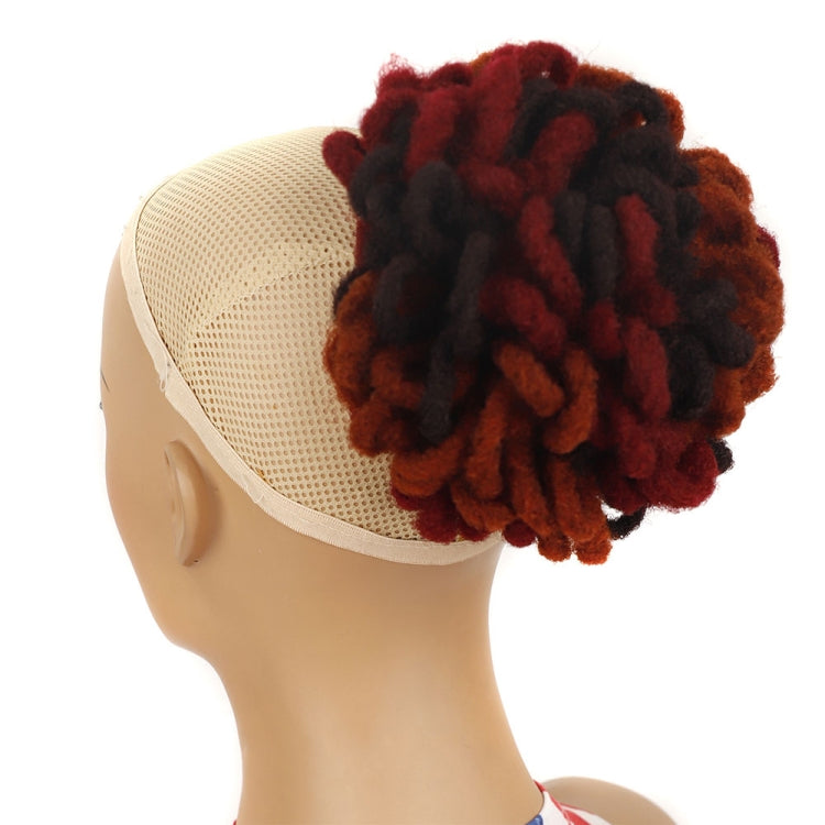 LSFBZB Drawstring Dreadlocks Wig Caterpillar Dreadlock Shaggy Hair Bun, Spec: