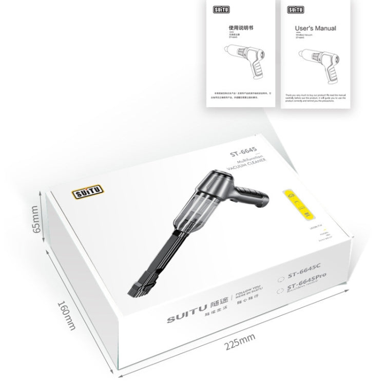 SUITU Car Wireless Wet And Wet Charging Handheld Vacuum Cleaner, Style: