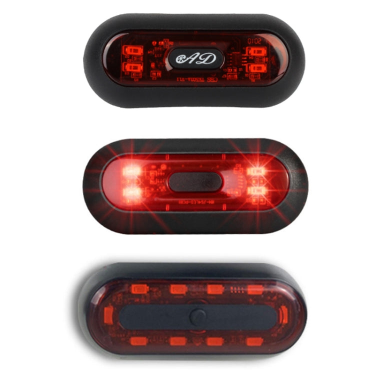 Motorbike Helmet Warning Light USB Rechargeable Waterproof Tail Light