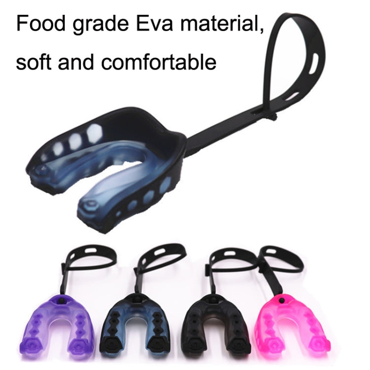 Mouthguard Braces Boxing Taekwondo Combat Protective Gear With Lanyard, Style: Transparent