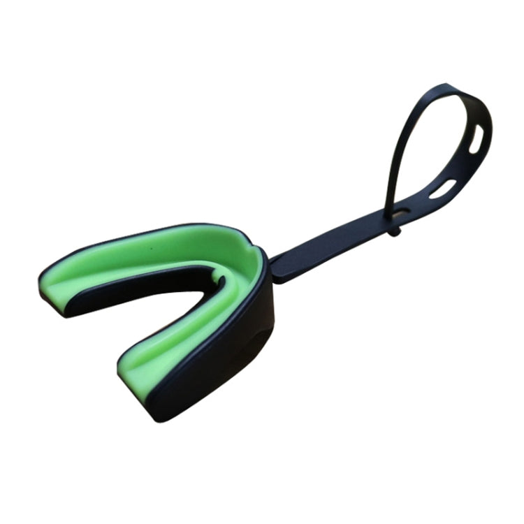 Mouthguard Braces Boxing Taekwondo Combat Protective Gear With Lanyard, Style: Transparent