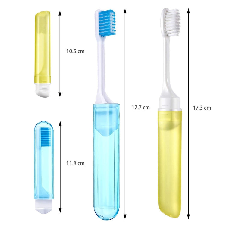 Portable Business Trip Folding Toothbrush Multi-color Super Soft Bristles Toothbrush