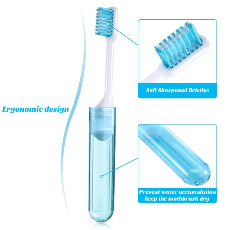Portable Business Trip Folding Toothbrush Multi-color Super Soft Bristles Toothbrush