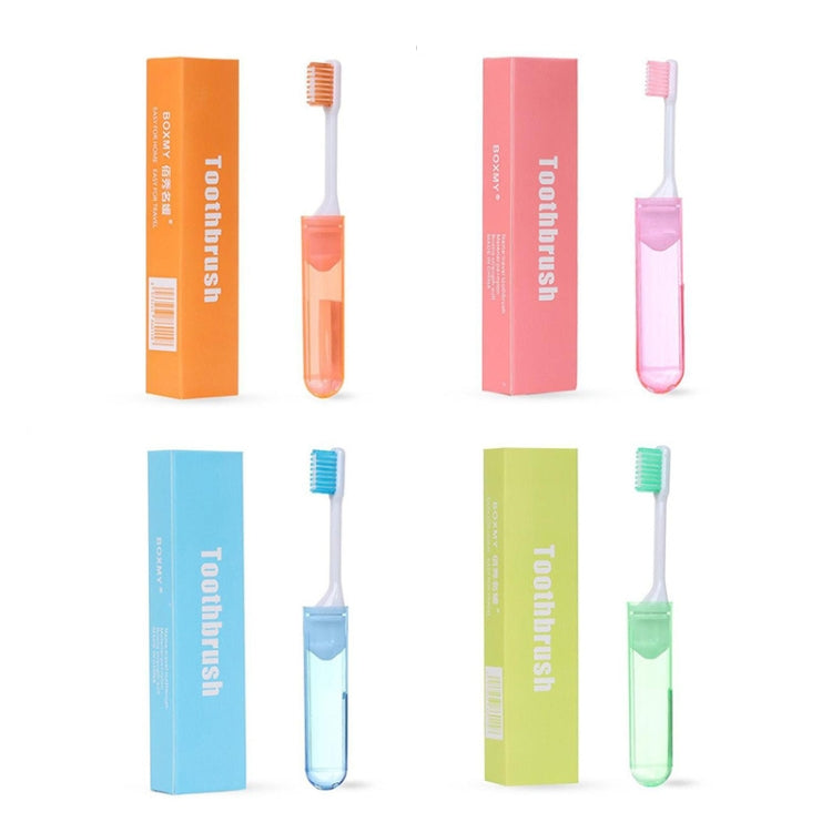 Portable Business Trip Folding Toothbrush Multi-color Super Soft Bristles Toothbrush