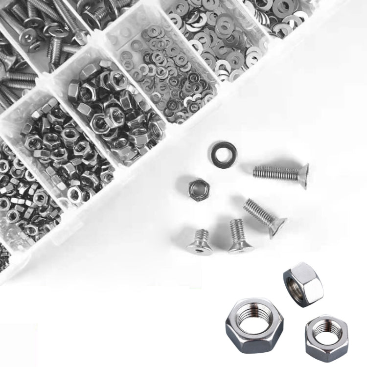 M2/M3/M4/M5 Flat Head Hexagon Socket Screws Gasket Ring Set