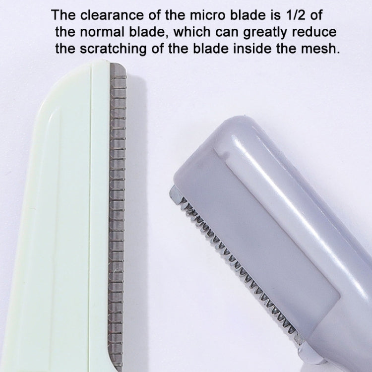 10 PCS Stainless Steel Microblading Blades For Eyebrow Trimmer