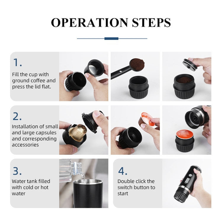 KFJ100 Portable Universal Automatic Espresso Capsule Coffee Maker