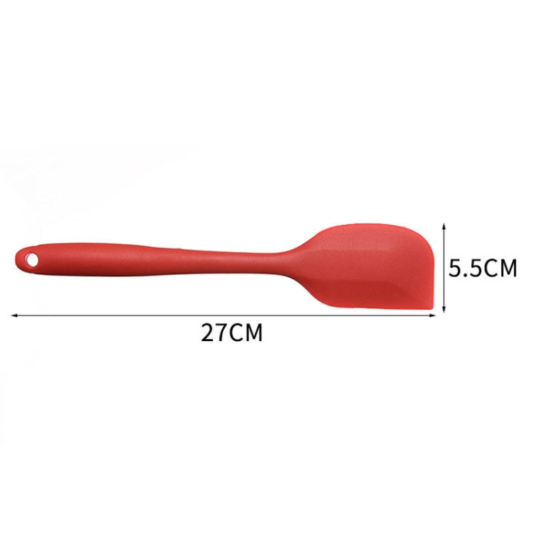 2pcs Large Integrated Silicone Scraper Chocolate Cream Mixing Knife