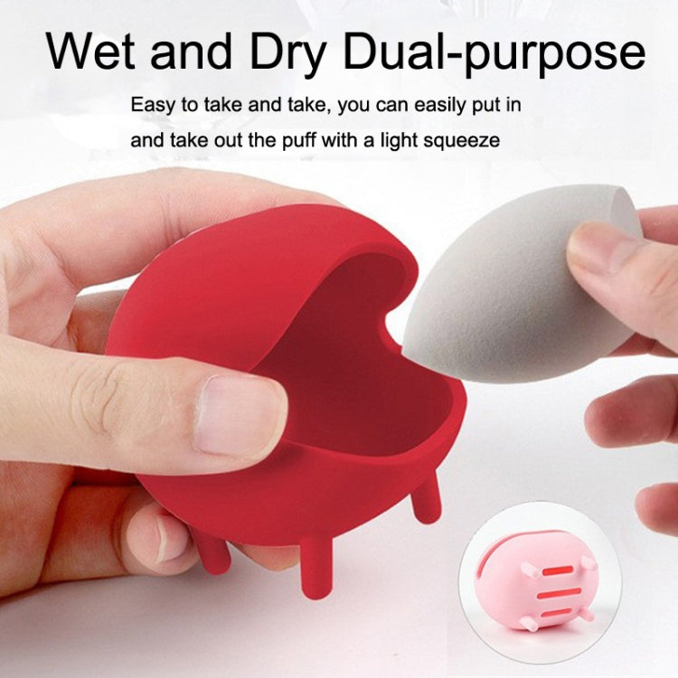 Beauty Makeup Egg Storage Breath Portable Silicone Makeup Products Air Cushion Powder Puff Box