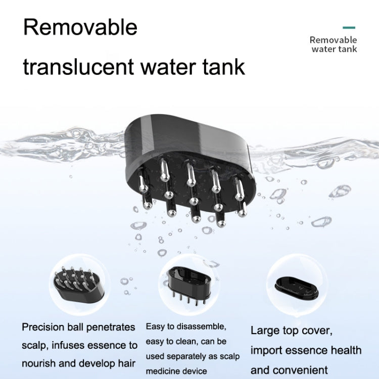 DYM007-005 Scalp Medicine Device Massage Comb Red Light Vibration Scalp Smear Potion Essence Liquid Guide Device