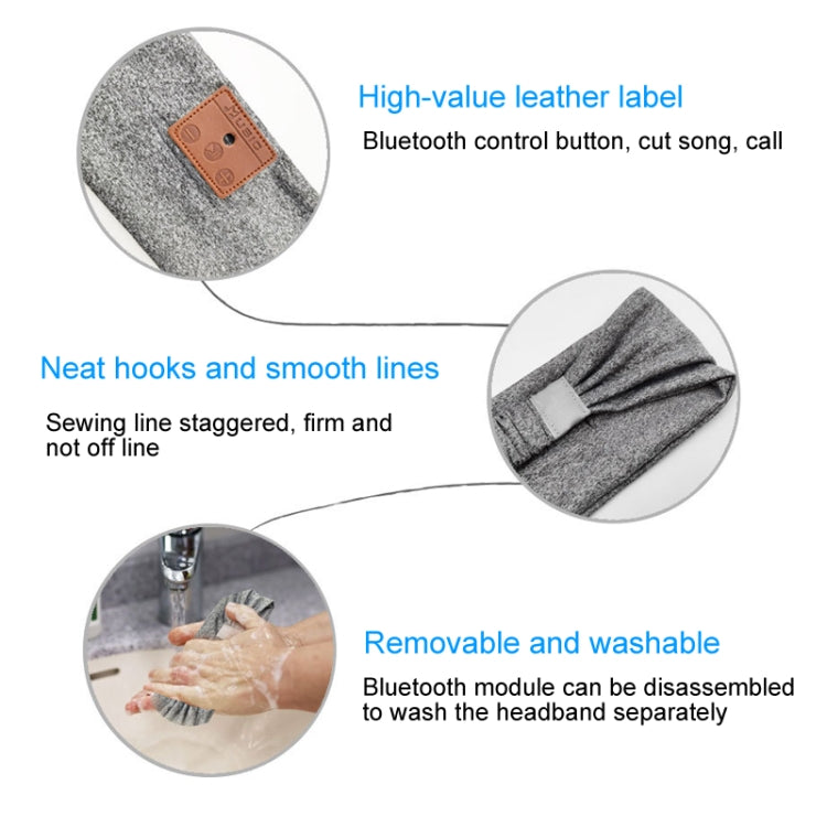 Bluetooth Headband Headphones Sleep Mask for Side Sleeper Workout Running