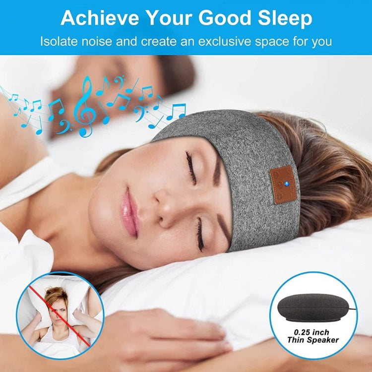 Bluetooth Headband Headphones Sleep Mask for Side Sleeper Workout Running