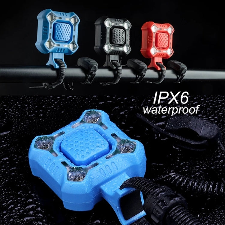 2 In 1 Bike 140db Bell 4 Lamp Cycling Light Bicycle Horn 5-sounds Alarm