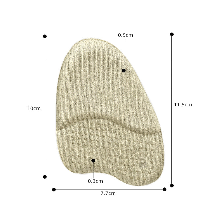 2pairs GEL Sweat-absorbing and Breathable Forefoot Pad High Heels Anti-slip Mat