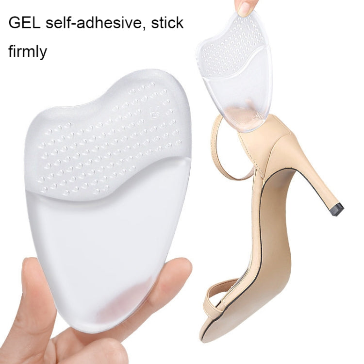 2pairs GEL Sweat-absorbing and Breathable Forefoot Pad High Heels Anti-slip Mat