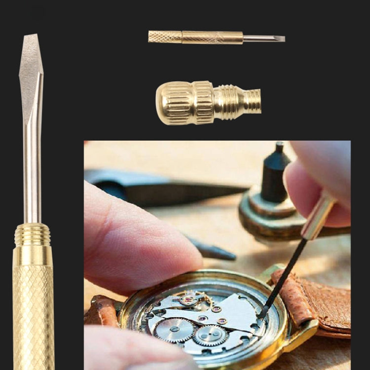 6 in 1 Multifunctional Mini Household Brass Hammer Screwdriver