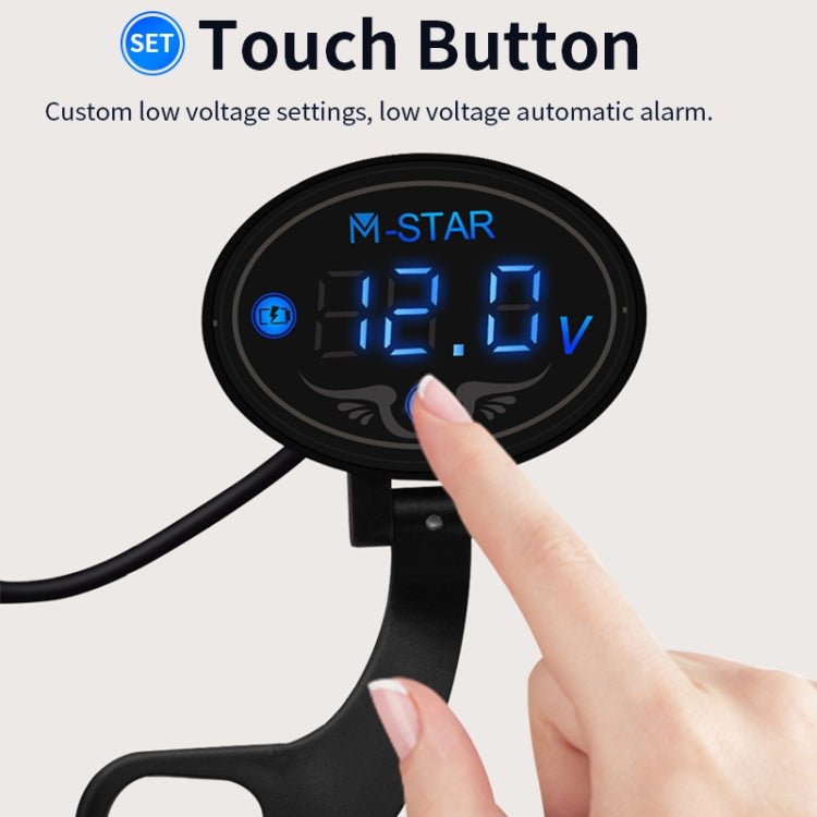 YL-M01 Motorcycle Battery Voltage Monitoring M-STAR Intelligent Voltage Meter