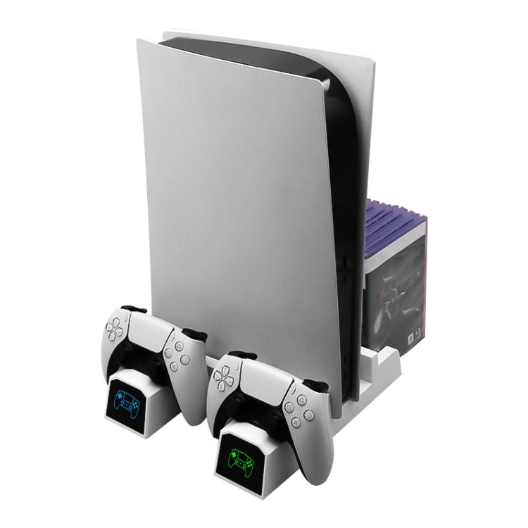 SYP5-5088 PS5 Handle Dual Charging Cooling Fan With Disc Storage Rack