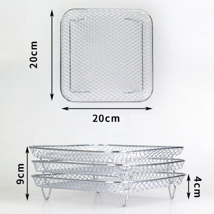 Air Fryer Accessories Three-Layer Steam Rack Stackable Dehydration Rack