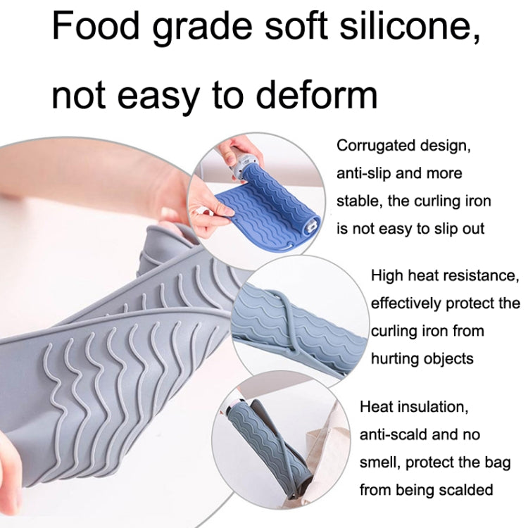 Curl Rod Insulation Sleeve Straight Hair Silicone Heat Insulation Pad