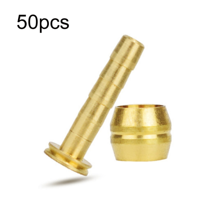 50pcs Mountain Bike Hydraulic Disc Brakes Olive Head+Oil Needle/Pipe