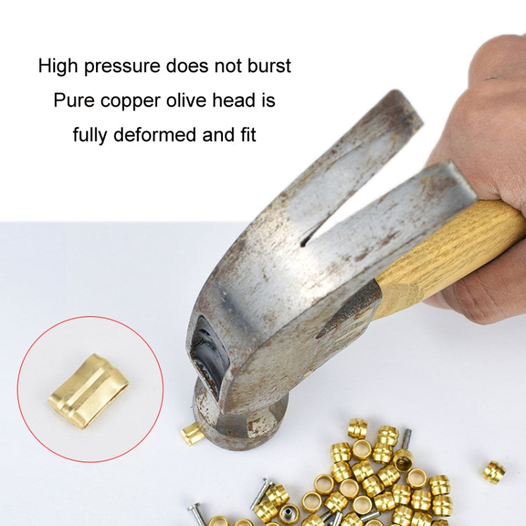 50pcs Mountain Bike Hydraulic Disc Brakes Olive Head+Oil Needle/Pipe