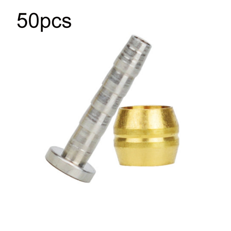 50pcs Mountain Bike Hydraulic Disc Brakes Olive Head+Oil Needle/Pipe