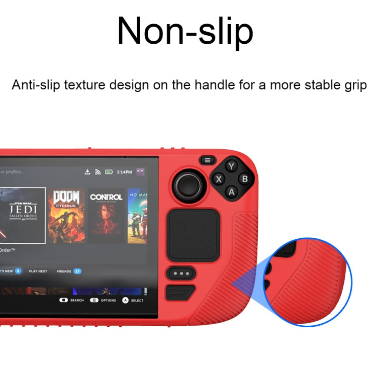 For Steam Deck V3 Non-slip Silicone Protective Case for Pocket Consoles