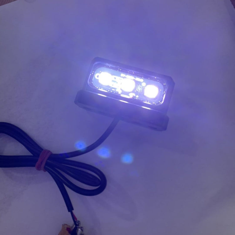 MK-114 2pcs Plane Frame CNC Aluminum Alloy LED Taillights Motorcycle License Plate Light