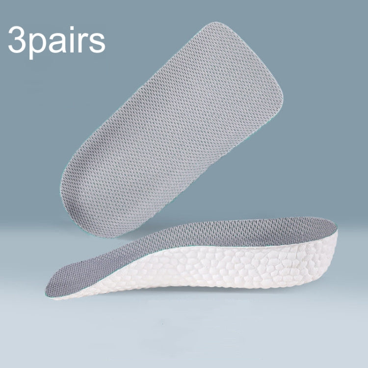 3pairs Boost Half Height Increase Shoe Insoles For Men Women,Spec: