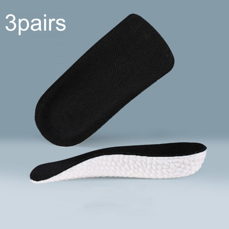 3pairs Boost Half Height Increase Shoe Insoles For Men Women,Spec: