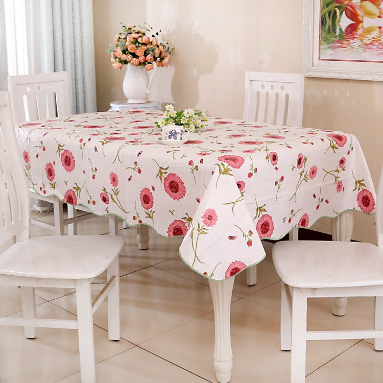 PEVA Oil&Water Resistant Coffee Table Tablecloth