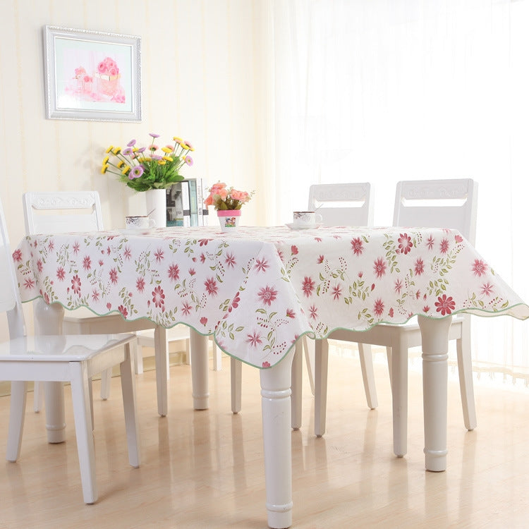 PEVA Oil&Water Resistant Coffee Table Tablecloth