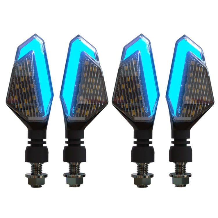 MK-236 4pcs 22LED Motorcycle V Line Two Color Turning Light Signal Angle Light