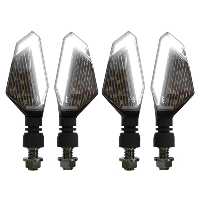 MK-236 4pcs 22LED Motorcycle V Line Two Color Turning Light Signal Angle Light