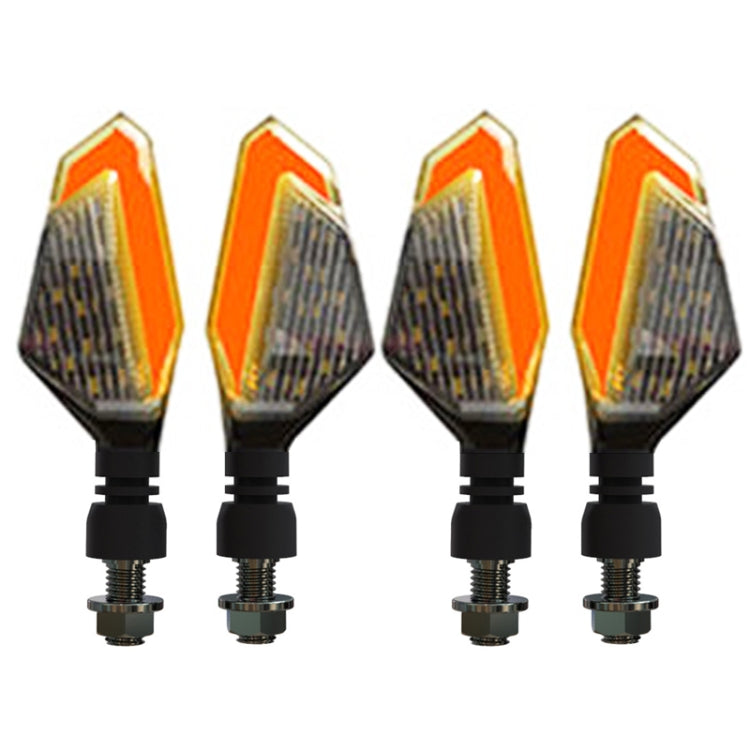 MK-236 4pcs 22LED Motorcycle V Line Two Color Turning Light Signal Angle Light