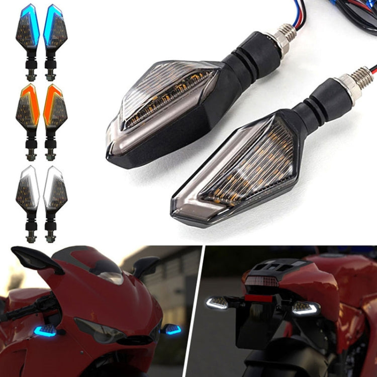 MK-236 4pcs 22LED Motorcycle V Line Two Color Turning Light Signal Angle Light