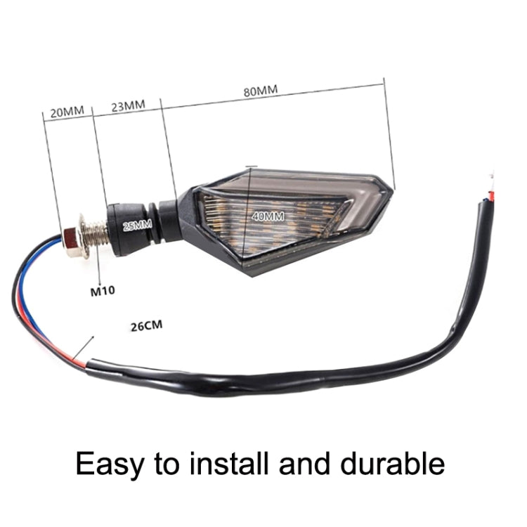 MK-236 4pcs 22LED Motorcycle V Line Two Color Turning Light Signal Angle Light