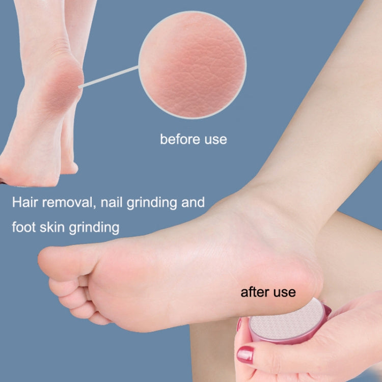 2pcs Manual Compact and Portable Double-sided Nano Hair Removal Foot Scrubbers