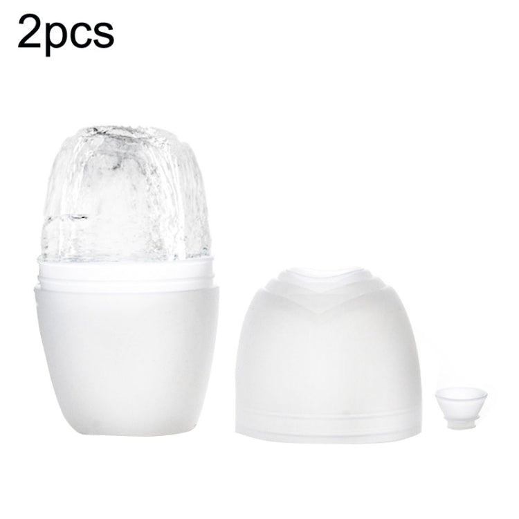 2pcs L-03-01 Face Ice Apparatus Massage Ice Roller Beauty Makeup Silicone Face Ice Tray