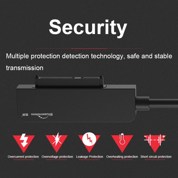 Blueendless US25 2.5/3.5 Inch HDD Adapter Cable USB3.0/Type-C To SATA Drive Cable, Spec: