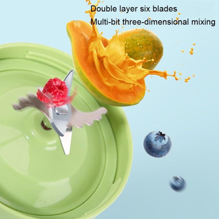 Bingo Mini Portable Juicer Home 6 Knife Head Charging Electric Juice Cup