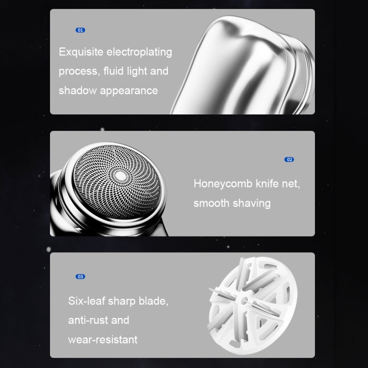 Electric Mini Shaver USB Rechargeable Waterproof Portable Razor