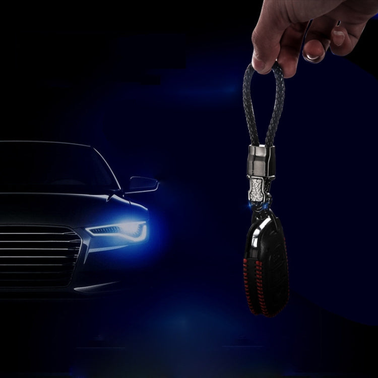 HONEST Diamond Encrusted Car Keychain Leather Cord Leopard Metal Keychain Pendant