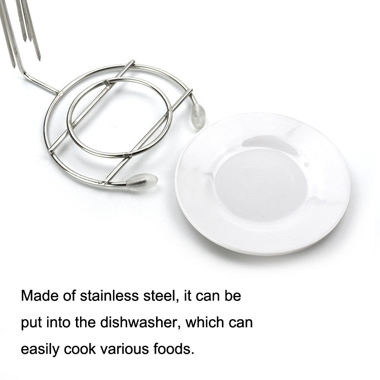 Stainless Steel Kebab Barbecue Hanging Rack Thick Skewers String Incense Stand