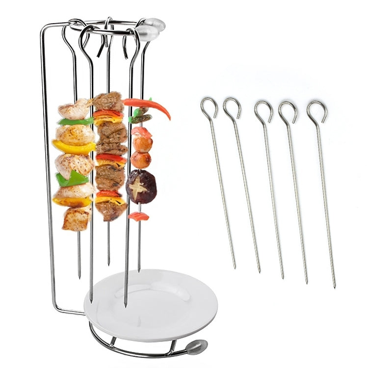 Stainless Steel Kebab Barbecue Hanging Rack Thick Skewers String Incense Stand