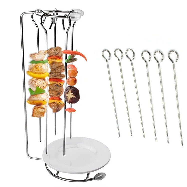 Stainless Steel Kebab Barbecue Hanging Rack Thick Skewers String Incense Stand