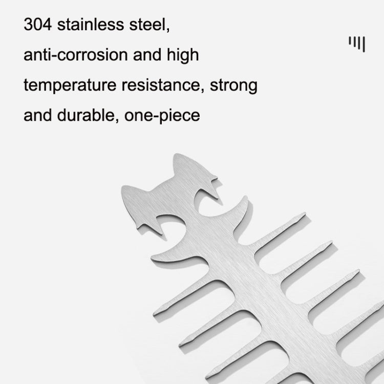 Outdoor Fish Bone Barbecue Steak 304 Stainless Steel Barbecue Stick