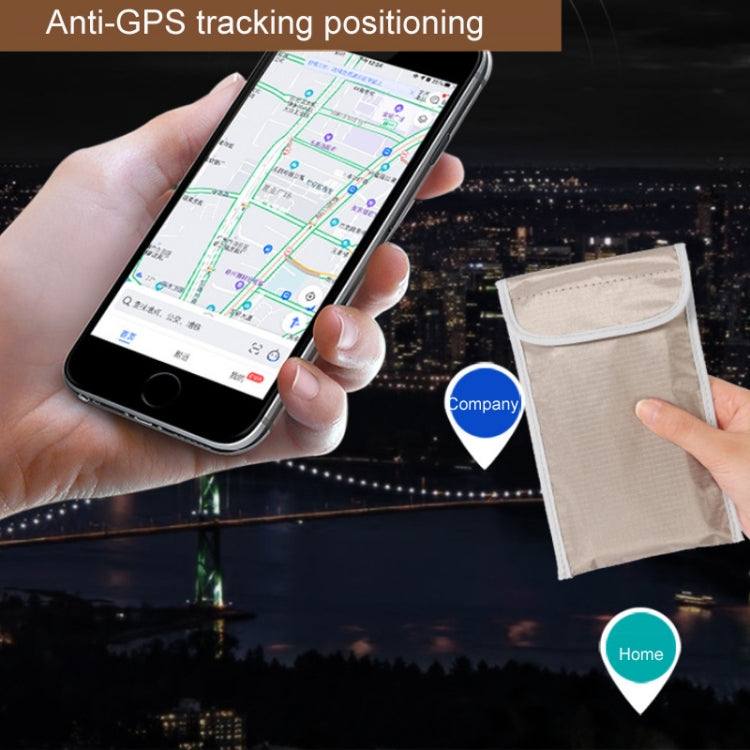 6.5 inch Anti-radiation RFID Signal Shielding Anti-location Mobile Phone Bag