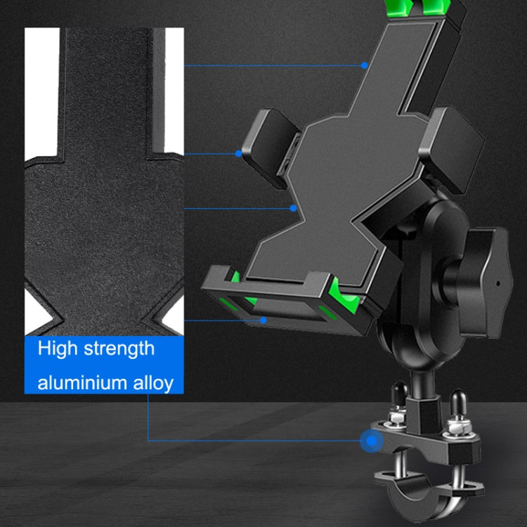 A04 Metal Motorcycle Mobile Phone Navigation Bracket Bicycle Frame Multifunctional Car Fixed Clamp